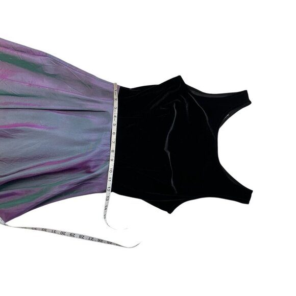 Y2K 90’s Velvet Fairy Whimsigoth Dress a Line Flirty Metallic Whimsical - Picture 8 of 10